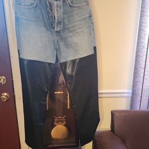 Agolde Contrast Blue and Black Women's Jeans